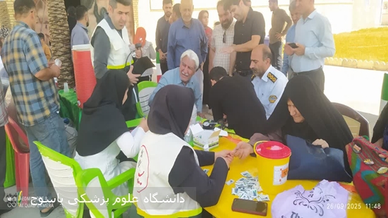 برگزاری-میز-سلامت-در-مصلی-نماز-جمعه-گچساران-بمناسبت-هفته-دفاع-مقدس-و-روزجهانی-قلب-