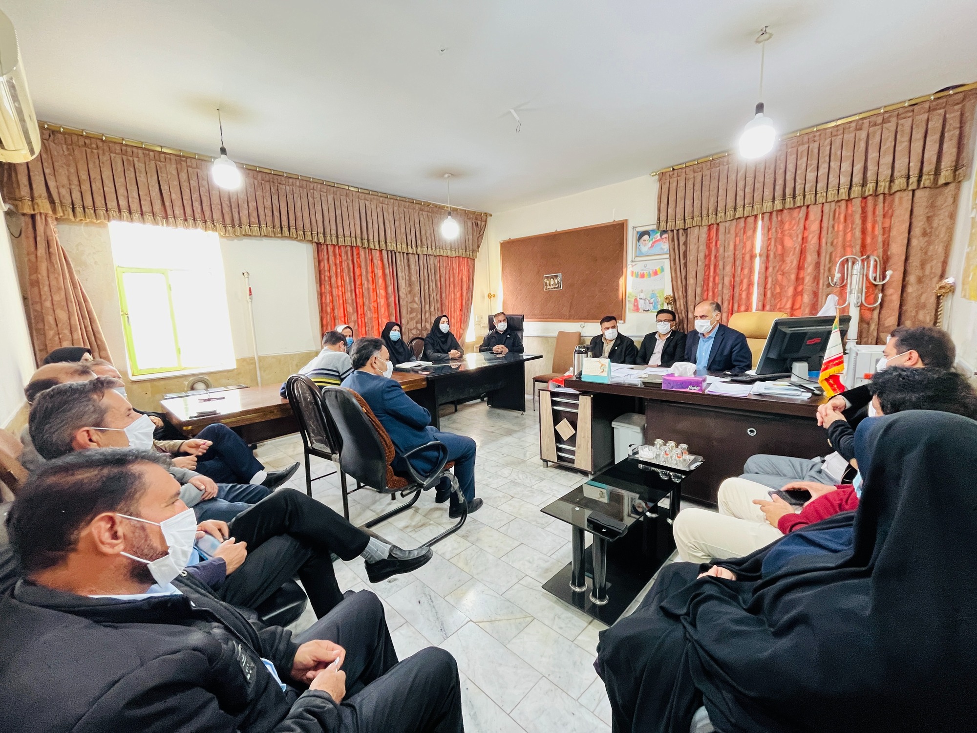 کمیته مدیریت بحران شبکه بهداشت و درمان شهرستان کهگیلویه برگزار شد