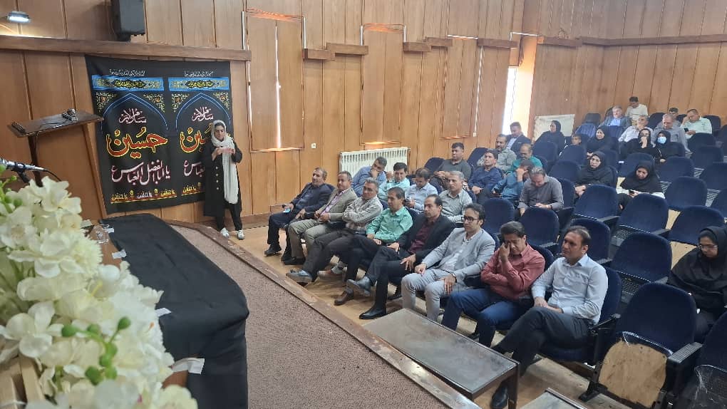 برگزاری مراسم یادبود درگذشت بستگان همکاران و گرامی‌داشت اربعین شهدای دفاع مقدس در بیمارستان شهید بهشتی یاسوج