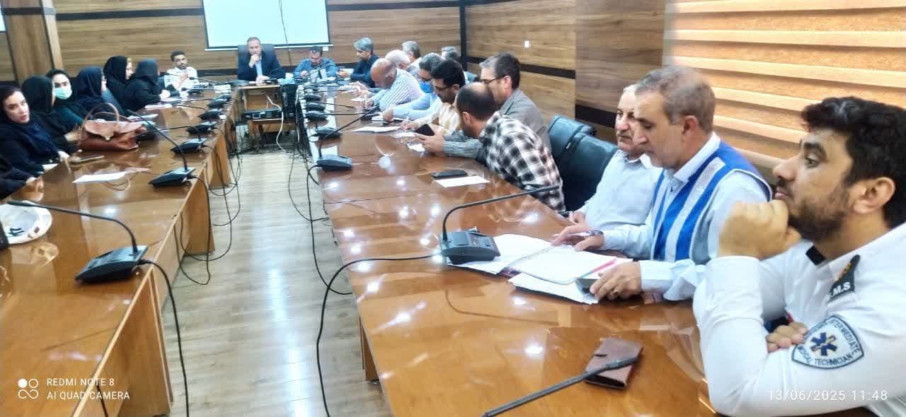 کمیته بحران در شبکه بهداشت ودرمان گچساران برگزارشد 
