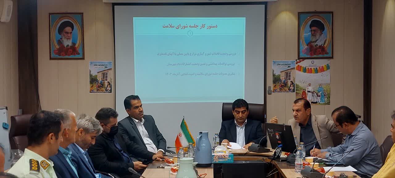 برگزاری اولین نشست شورای سلامت و امنیت مواد غذایی شهرستان لنده در سال 1404 + تصاویر