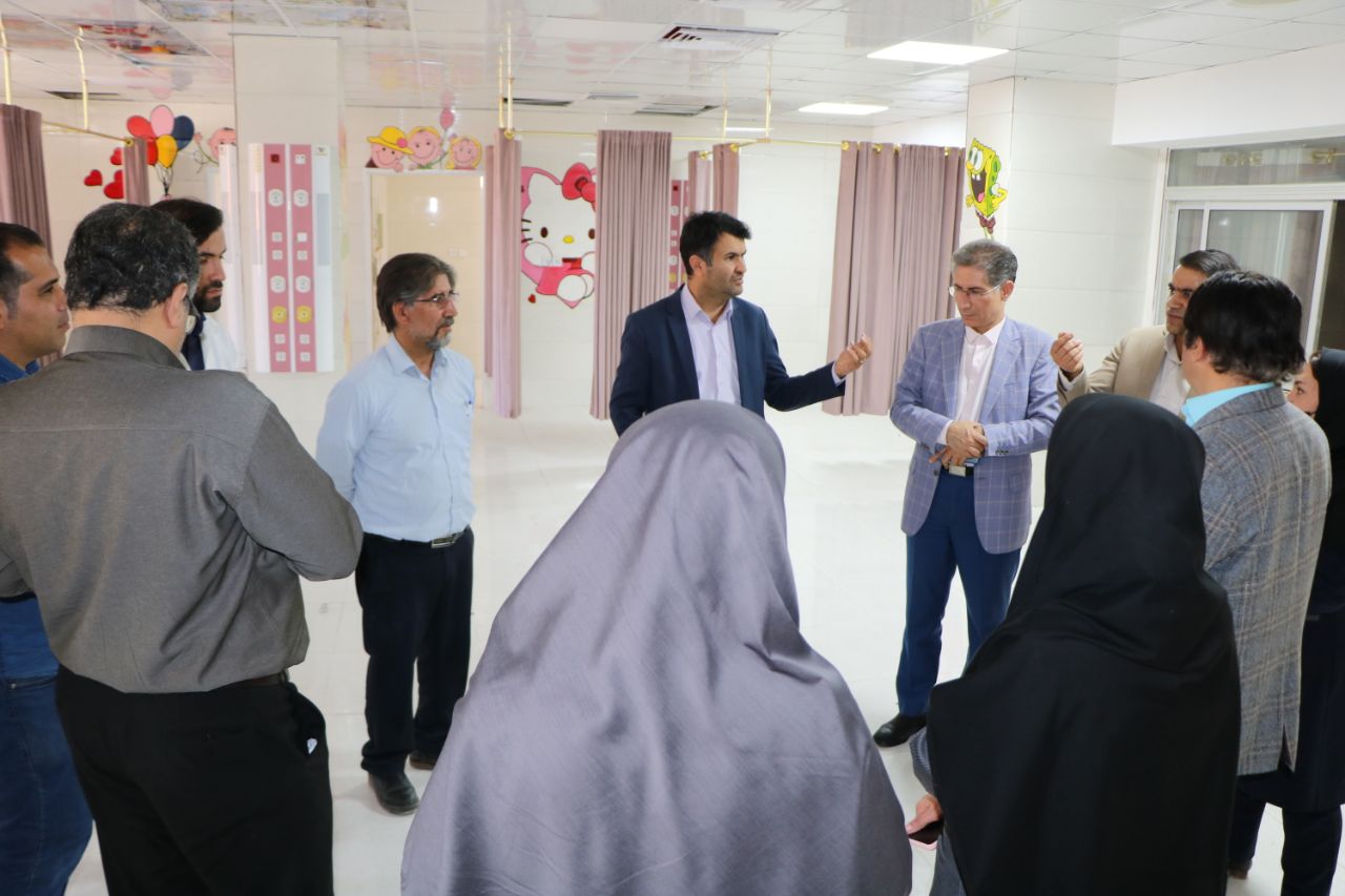 بازدید معاون درمان دانشگاه علوم پزشکی یاسوج از اورژانس در حال ساخت اطفال یاسوج