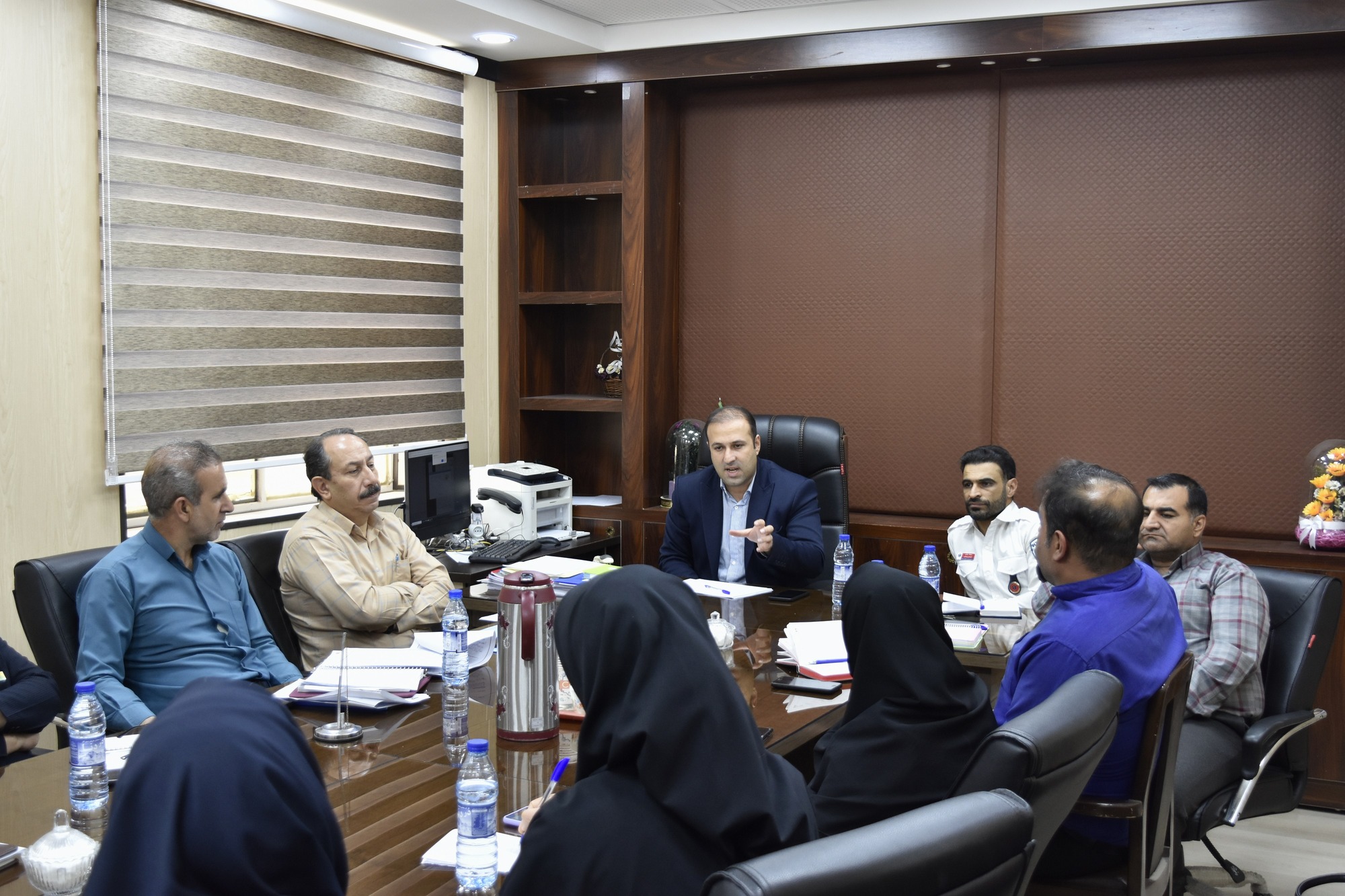 نهمین جلسه پدافندغیرعامل و مدیریت بحران در شبکه بهداشت ودرمان گچساران برگزارشد. 