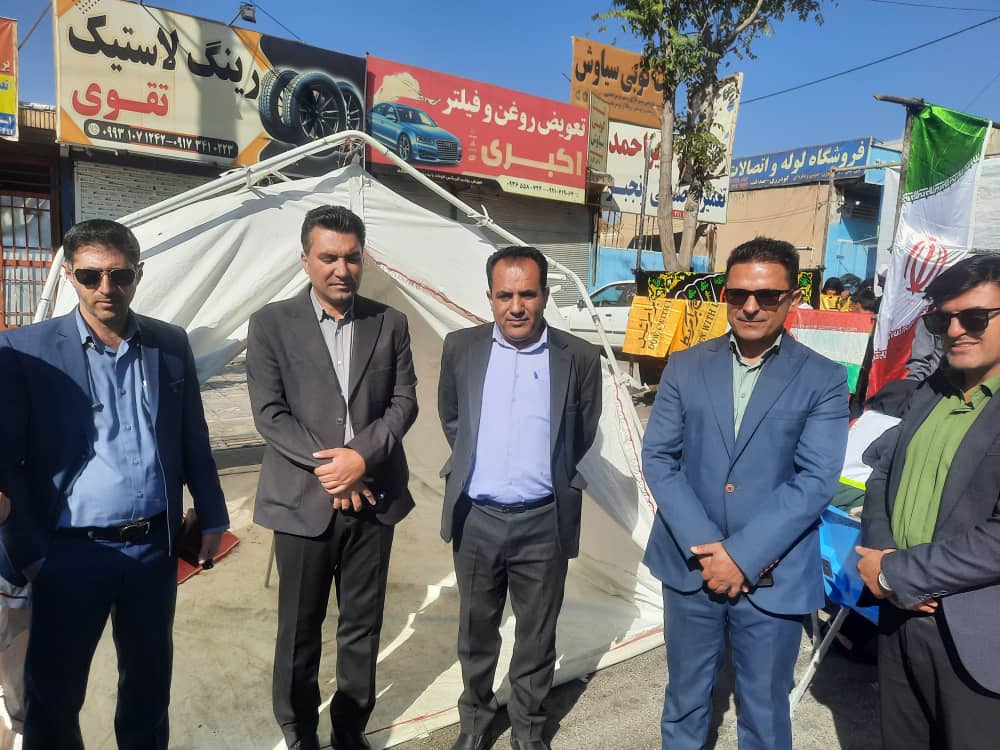 حضور پرشور پرسنل مرکز بهداشت شهید دامیده شهرستان بویراحمد در مراسم سیزدهم آبان 