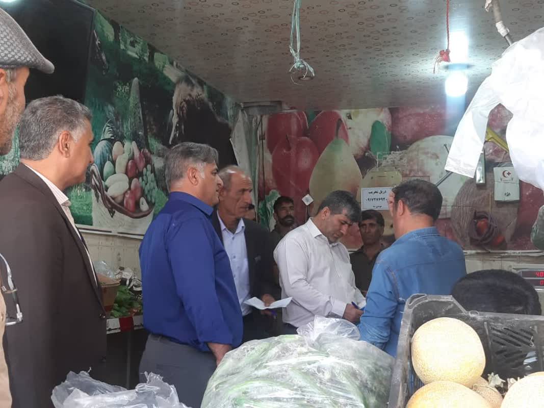 گشت مشترک بازرسین مهندسی بهداشت محیط، اداره اماکن نیروی انتظامی ،تعزیرات حکومتی ، مجمع اصناف، صنعت و معدن و جهاد کشاورزی