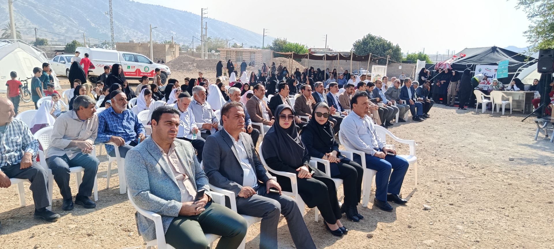 برپایی چادر سلامت به مناسبت روز ملی روستا و عشایر و هفته ملی کودک در شهرستان باشت