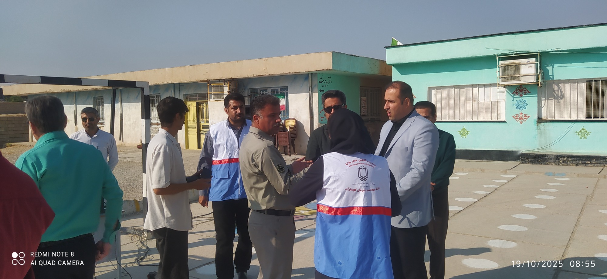 برگزاری مانور عملیاتی زلزله، پناه گیری امن و تخلیه اضطراری به محل امن، در شهرستان گچساران 