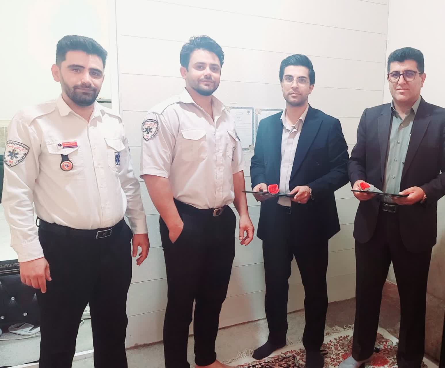 بازدید سرپرست شبکه بهداشت و درمان از پایگاه اورژانس مارگون