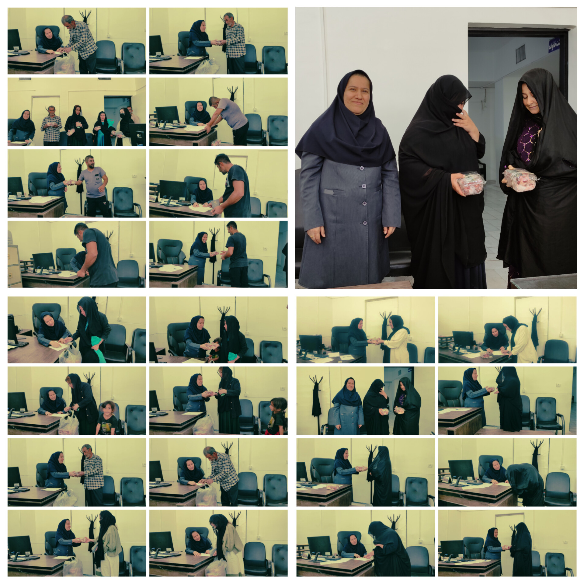 توزیع گوشت گرم گوسفندی برای مادران باردار طرح نفس در شهرستان چرام