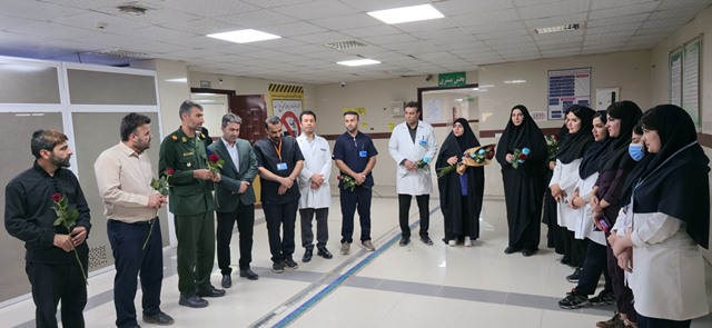 جهادگران شهرستان کهگیلویه از پرستاران بیمارستان امام خمینی(ره) دهدشت تجلیل کردند + تصاویر