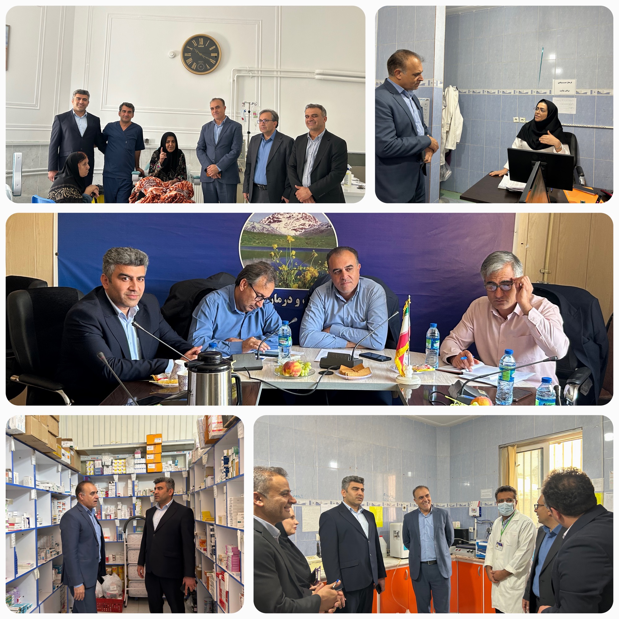پایش مدیریتی و میدانی معاونت بهداشتی دانشگاه از مراکز بهداشتی  شهرستان دنا