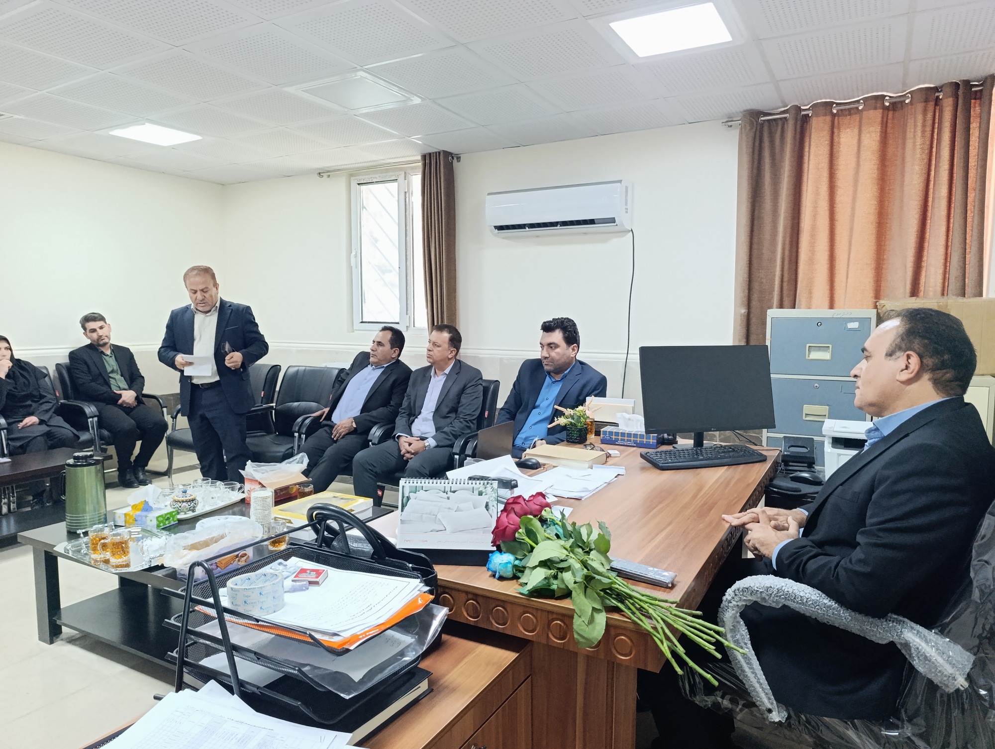 دیدار معاون محترم بهداشتی مرکز بهداشت استان و رییس مرکز بهداشت شهید دامیده شهرستان بویراحمد و جمعی از معاونین از مرکز آموزش بهورزی بویراحمد به مناسبت روز بهورز