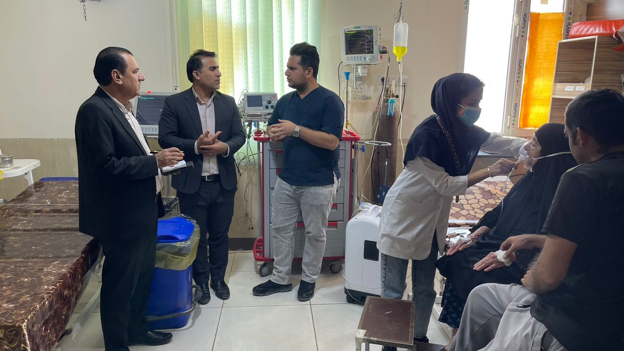 بازدید میدانی مدیر شبکه بهداشت و درمان از درمانگاه شبانه روزی لنده + تصاویر
