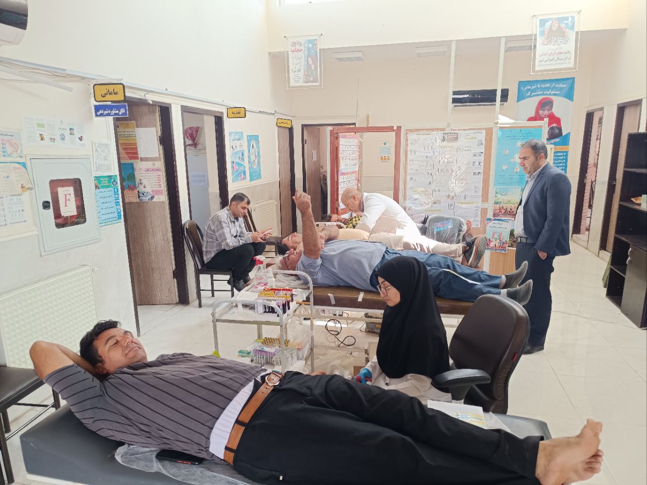 به مناسبت هفته دفاع مقدس: حضور تیم سیار انتقال خون بهبهان در شهرستان بهمئی