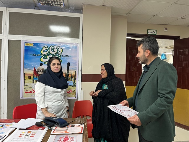 برپایی ایستگاه سنجش سلامت بمناسبت هفته دفاع مقدس در بیمارستان امام خمینی(ره) دهدشت+ تصاویر