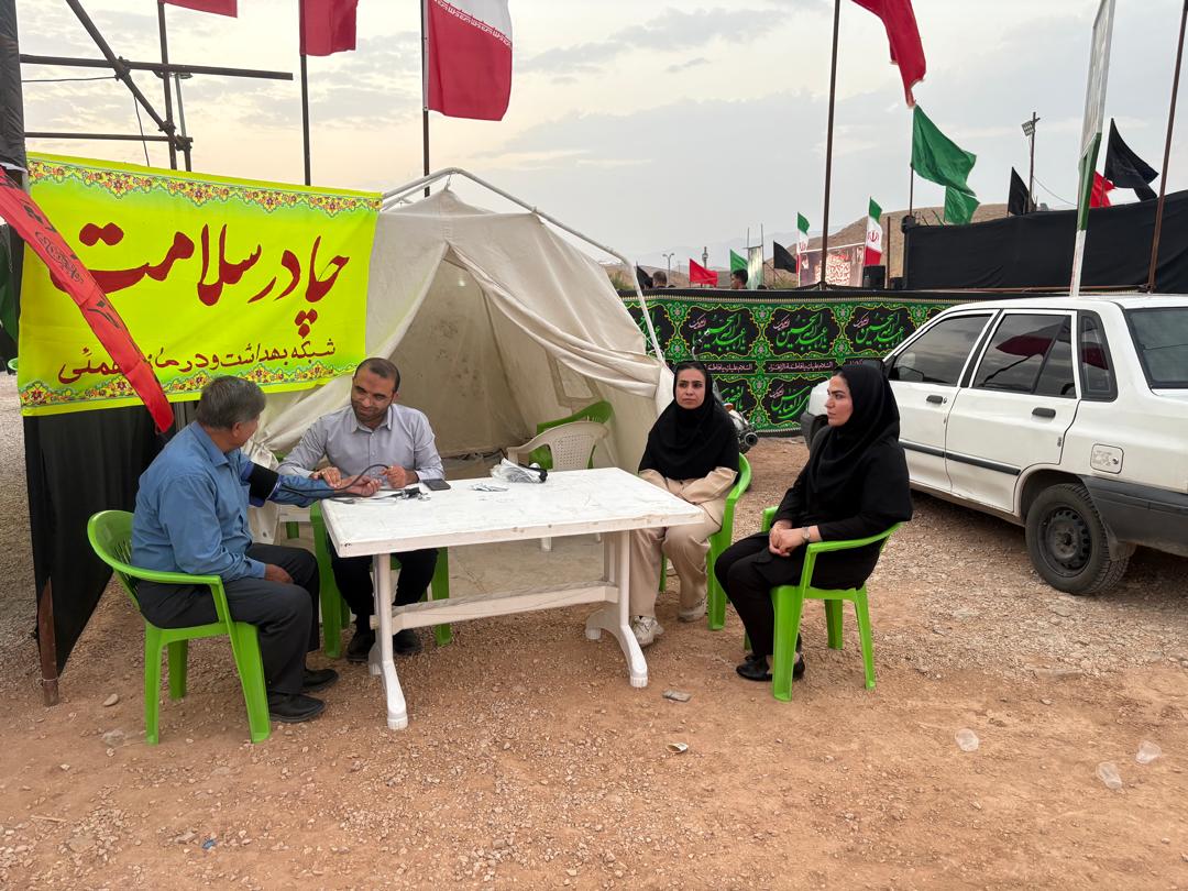 خادمی به سبک سلامت؛ پوشش درمانی پیاده‌روی اربعین در شهرستان بهمئی