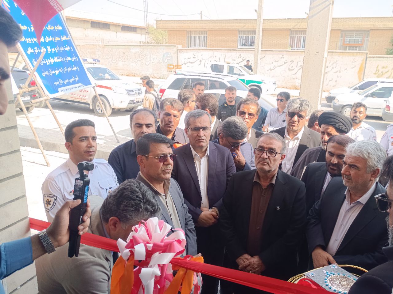حضور استاندار و مسئولان استان در مراسم افتتاحیه اورژانس شهری لیکک