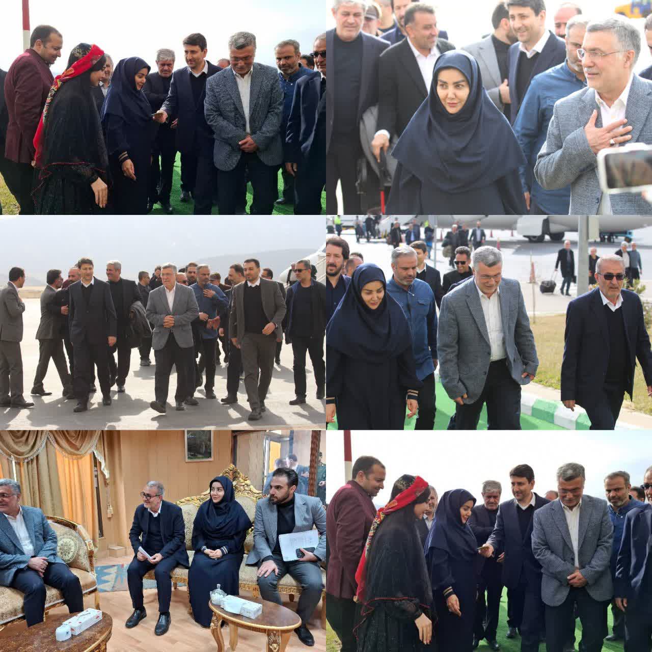 ویدئو کلیپ استقبال از وزیر بهداشت در بدو ورود به یاسوج 