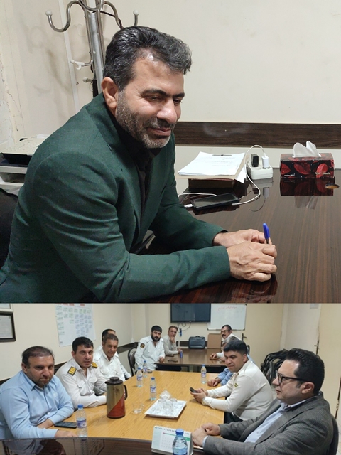 تجلیل از کارکنان حراست بیمارستان دهدشت به مناسبت روز حراست