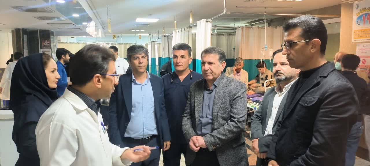 بازدید سرزده سرپرست معاونت درمان دانشگاه از بیمارستان های دانشگاهی مرکز استان
