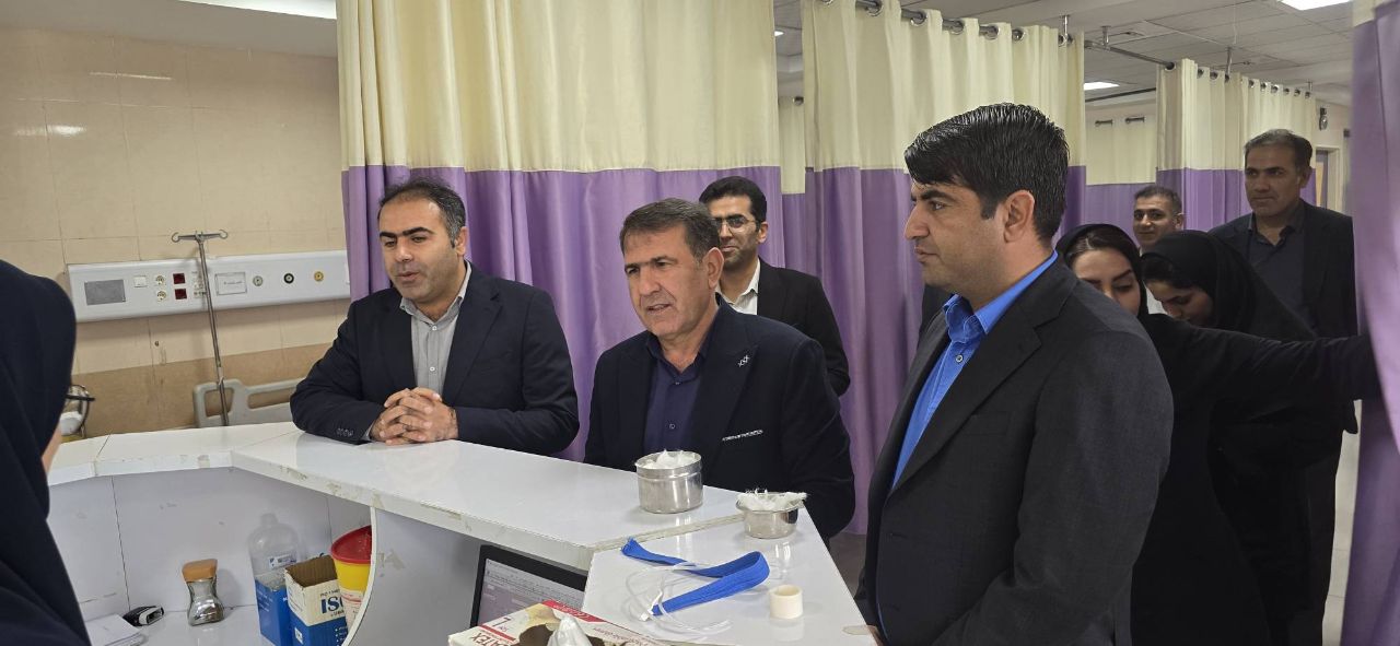 بازدید معاون درمان دانشگاه علوم پزشکی یاسوج از بیمارستان شهید سلیمانی بهمئی 