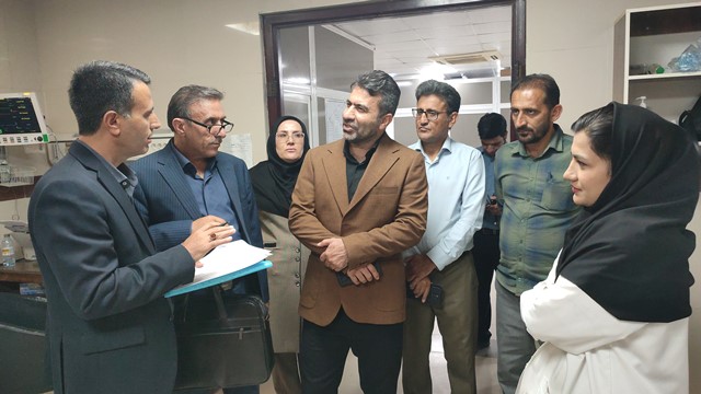 بازدید مسئولان بازرسی از بیمارستان امام خمینی (ره) دهدشت