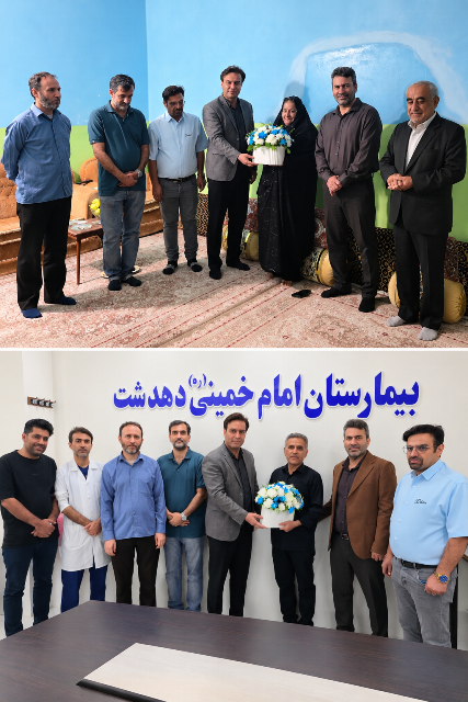 تجلیل از دو پرستار پیشکسوت بیمارستان دهدشت بمناسبت هفته پرستار