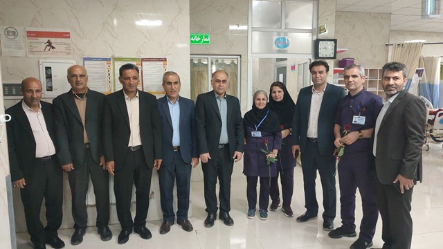 تجلیل فرماندار و اعضای شورای اداری شهرستان کهگیلویه از پرستاران بیمارستان دهدشت