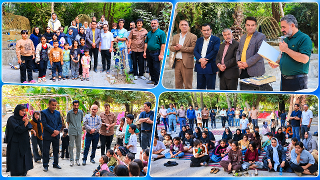اردوی خانوادگی کارکنان بیمارستان دهدشت در باغ عمران چرام جلوهای از نشاط و همدلی