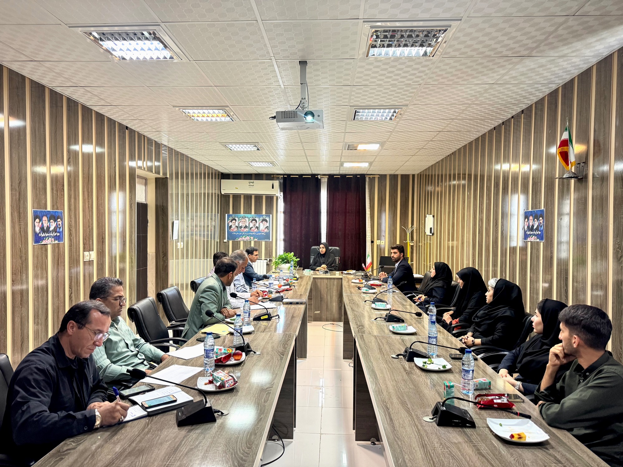 برگزاری جلسه تحلیل و بررسی شاخص های بهداشتی آب شهرستان باشت با حضور کارشناسان استانی و کشوری آبفاا