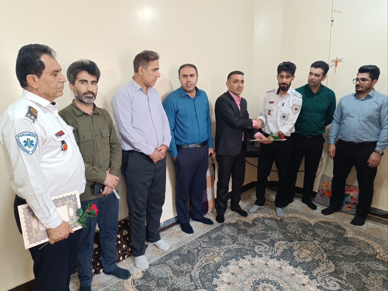 تجلیل از امدادگران اورژانس بهمئی به مناسبت روز ملی اورژانس و فوریت های پزشکی