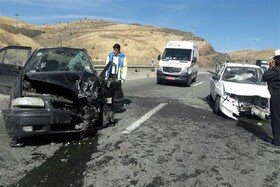 تصادف در جاده پاتاوه به دهدشت هفت مصدوم بر جا گذاشت